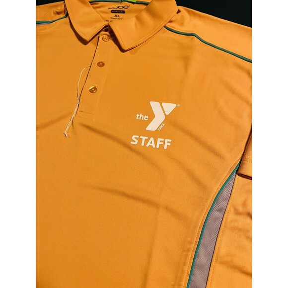 *NEW* YMCA The Y Staff Employee Uniform Polo Shirt XL Yellow OOBE Brand School - Picture 1 of 8